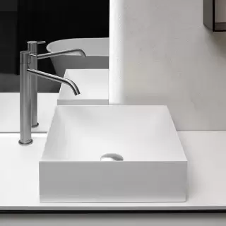 Antonio Lupi Stratos Раковина 40х40 см, без отв., цвет: белый