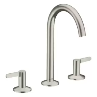Axor One Смеситель для раковины 170, на 3 отв., с донным клапаном Push-Open, цвет: сталь