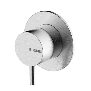 Bossini Nobu Наружная часть монорычажного встраиваемого настенного смесителя, цвет: нержавеющая сталь