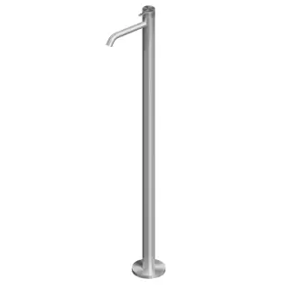 QuadroDesign Source Смеситель для раковины, напольный, цвет: brushed stainless steel