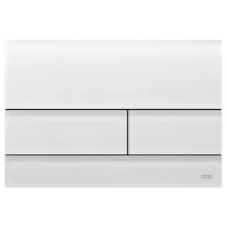 TECEsquare II, панель смыва с двумя клавишами металлическая, цвет: стекло белое сатинированное