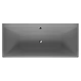 Duravit Vitrium Ванна пристенная 180x80см, с ножками, с2 наклонами для спины, прямоугольная, цвет: светло-серый матовый