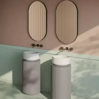 Artceram Opera Тумба с раковиной 72х40см., напольная, 1 дверка, цвет: platinum