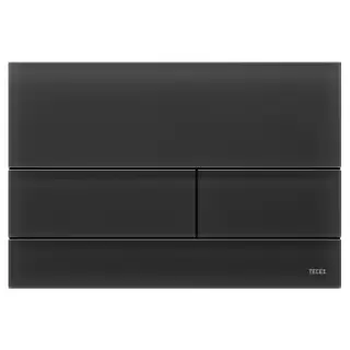TECEsquare II, панель смыва с двумя клавишами металлическая, цвет: стекло черное сатинированное