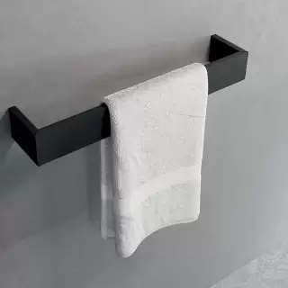 Novellini Kuadra Полотенцедержатель 60см., цвет: черный матовый