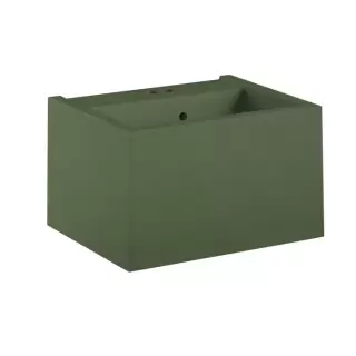 Kerasan Kanaal Раковина подвесная 60х46.5см.,с 2 отв., цвет: Matt green