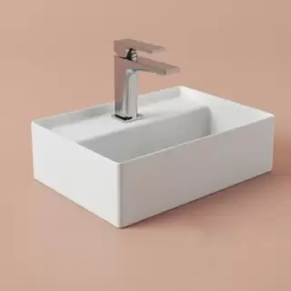 Artceram Scalino Раковина накладная 38х27см, с 1 отв., без слив перелива, цвет: белый.