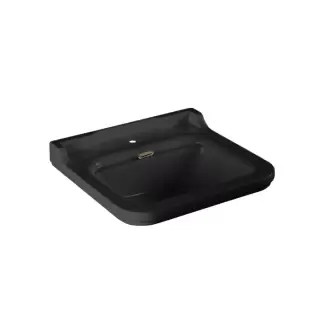 Kerasan Waldorf Раковина 60х55 см, 1 отв., керамическая, цвет: черный/золото