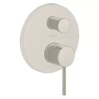 Axor Starck Смеситель для ванны, встраиваемый, с переключателем на 2 потока, цвет: сталь