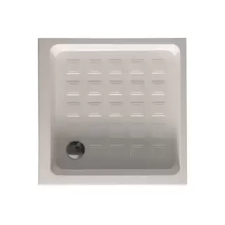 Kerasan Retro поддон угловой квадратный 80х80см, диаметр слива 9см, цвет: белый