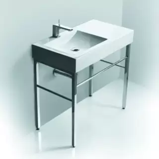 Simas Frozen Раковина 90х50 см, 1 отв., цвет: белый