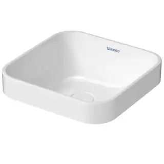 Duravit Happy D.2 Plus Раковина 40х40см, без отв., накладная, квадратная, цвет: белый