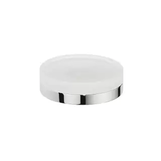 Colombo Mini Мыльница настольная, цвет: хром/матовое стекло