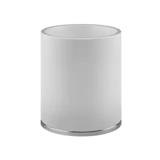 Gessi Cono Корзина для мусора, напольная, цвет: белый/хром