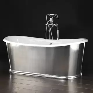 Devon&Devon Regal Ванна чугунная отдельностоящая 182х71х58см, цвет: серебро