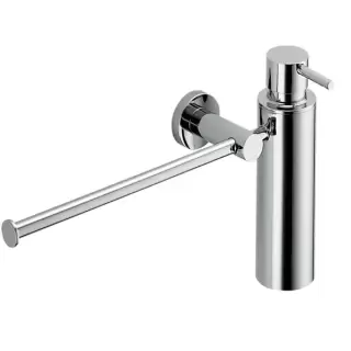 Colombo Plus Полотенцедержатель с дозатором для жидкого мыла, подвесной, цвет: хром