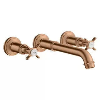 Axor Montreux Смеситель для раковины, встраиваемый, излив: 22.5см., цвет: шлифованная бронза