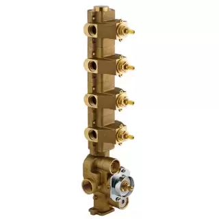 Carimali Встраиваемая часть для термостатического смесителя с 4 независимыми выходами