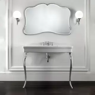 Devon&Devon Colette Декоративная структура 109х37см, с раковиной на 3 отв., напольный, цвет ножек: хром