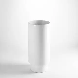 Simas Po-mo Раковина 40xh85см., напольная, слив в пол, без отв., без перелива, цвет: белый