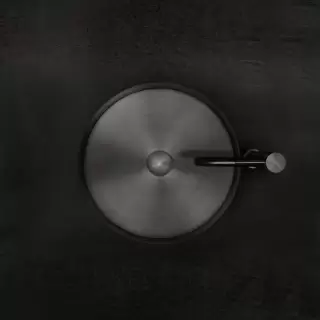 Gessi 316 Раковина 40 см, без отв., для установки на столешницу, без перелива, нержавеющая сталь, цвет: Black metal brushed PVD