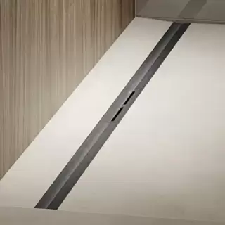 TECEdrainprofile Профиль для душа 100см, цвет: PVD Brushed stainless steel, black/сатин, черный