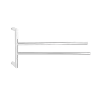 3SC Guy Полотенцедержатель двойной, поворотный, плечо 35см, цвет: белый матовый