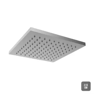 Almar 316 Stainless Steel Верхний душ 25х25см., потолочный, цвет: Gun Metal 316 Brushed PVD