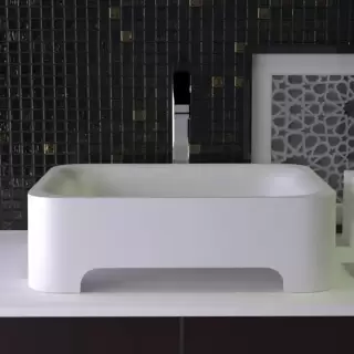 KNIEF Feel Раковина 50х40х15 см, без отв., цвет: белый матовый