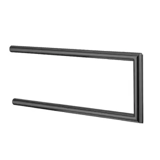 3SC Guy Полотенцедержатель двойной, неповоротный, плечо 30см, цвет: черный матовый