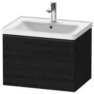 Duravit D-Neo Тумбочка подвесная 63х44x45.2см., раковина, 1 ящик, цвет: Black Oak