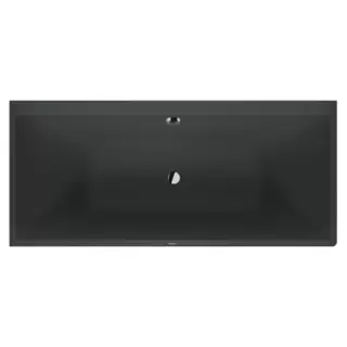 Duravit Vitrium Ванна встраиваемая 180x80см, Sx, с ножками, с2 наклонами для спины, прямоугольная, цвет: темно-серый матовый