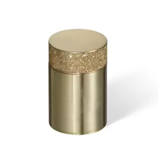Decor Walther Rocks BMD1 Баночка универсальная 6.5x9.8см, с кристаллами Swarovski, настольная, цвет: золото матовое