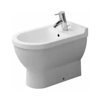 Duravit Starck 3 Биде напольное приставное 56х36см., с 1 отв. под смеситель, цвет: белый