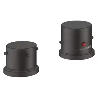 Axor Starck Смеситель на борт ванны, на 2 отв., термостатический, цвет: шлифованный черный хром