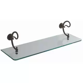 Globo Paestum Стеклянная полочка 60 см, цвет: античный металл