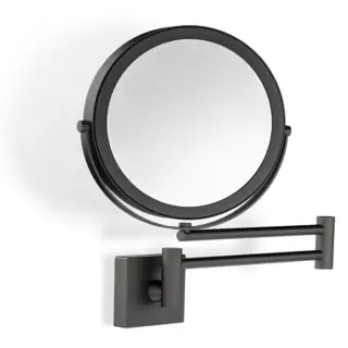 Decor Walther SP 28/2/V Зеркало косметическое, настенное, 5x кратное увеличение, цвет: Dark Metal Matt