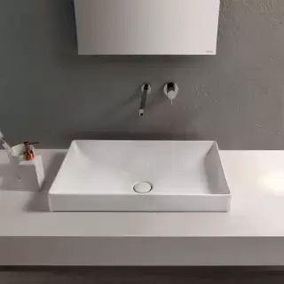 Globo T-Edge Раковина 61х37х14 см, без отв., цвет: белый