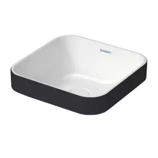 Duravit Happy D.2 Plus Раковина 40х40см, без отв., цвет: Anthracite matt/белый