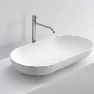 NOORTH milldue edition Раковина 81х42х13 см, без отв., накладная, цвет: белый