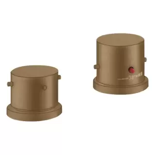 Axor Starck Смеситель на борт ванны, на 2 отв., термостатический, цвет: шлифованная бронза