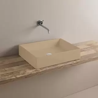 Artceram Scalino Раковина 55х38см., накладная, без отв., без слив перелива, цвет: "цемент"cream