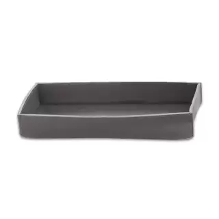 Decor Walther Nappa Лоток универсальный, настольный, натуральная кожа, цвет: дымчато-серый