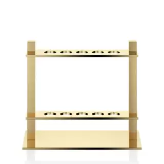 Decor Walther DW 330 Держатель для зубных щёток 15x7x13.5см, настольный, цвет: золото