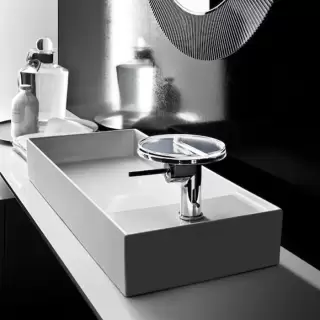 Laufen Kartell Раковина-чаша 75х35х12 см, 1 отв., без перелива, покрытие LLC, цвет: белый