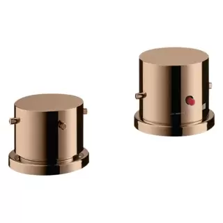 Axor Starck Смеситель на борт ванны, на 2 отв., термостатический, цвет: полированное красное золото