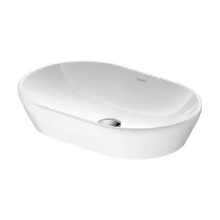 Duravit D-Neo Раковина накладная 60х40см, без перелива, без отв., WonderGliss, цвет: белый