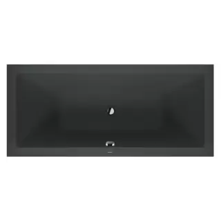 Duravit Vitrium Ванна встраиваемая 180x80cм, с ножками, с2 наклонами для спины, прямоугольная, цвет: темно-серый матовый