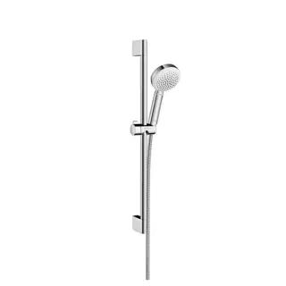 Hansgrohe Crometta Душевой набор: штанга 65см., ручной душ 100, 1jet (Rain), шланг, цвет: белый/хром
