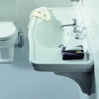 SIMAS Londra Консоль с раковиной 105х57см с 1 отв. под смеситель, напольная, цвет: белый